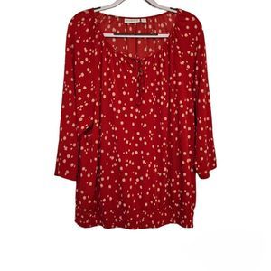 Susan Graver Polkadot womans XL made in vietnam Blouse